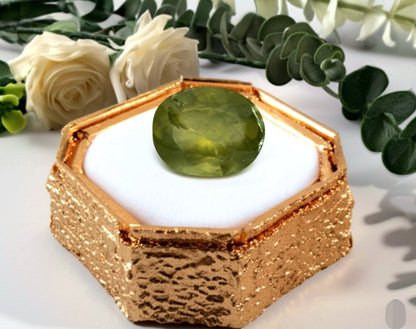 Men's green aquamarine Ring
