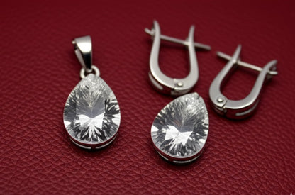White Topaz Women's earrings