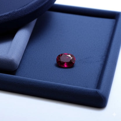 Women's luxury ruby with diamond Ring