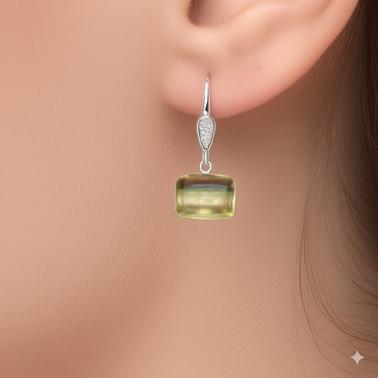 Banded flourite Women's earrings