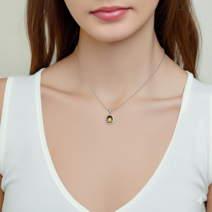 Women's citrine pendant