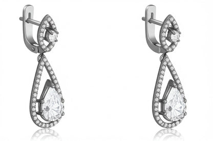 Women's luxury diamond jewelry set