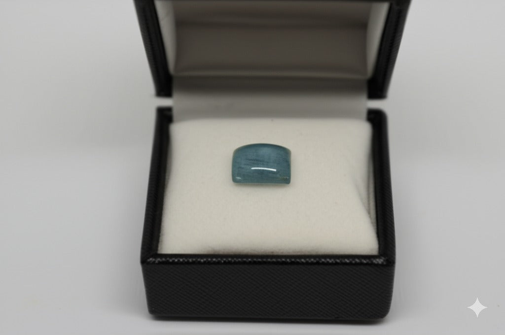 Aquamarine men's ring