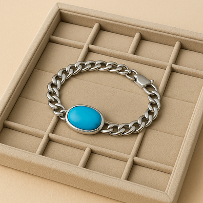 Turqoise men's bracelet