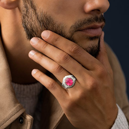 Men's Ruby Ring