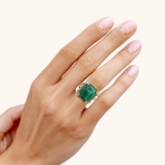 Women's Malachite Ring