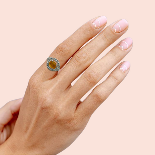 Women's yellow sapphire Ring