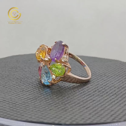 Women's multi stone Ring