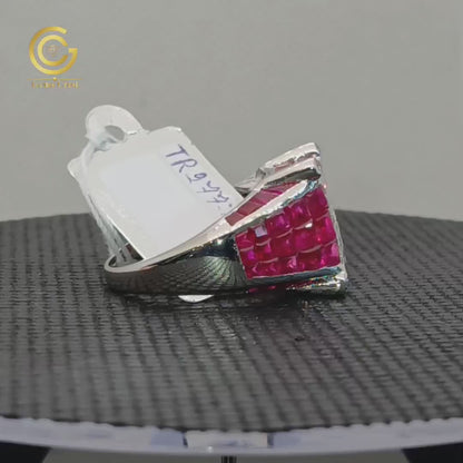 Men's Ruby and diamond Ring