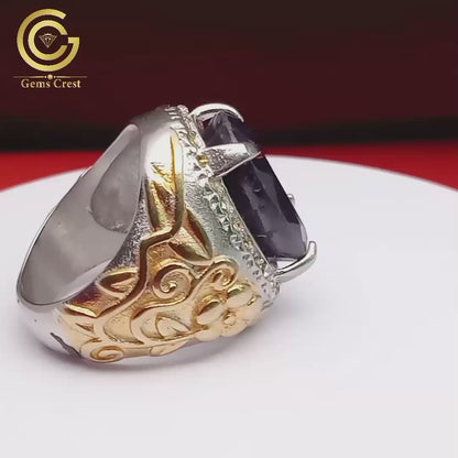 Black Garnet Ring