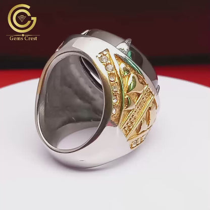 Black Agate Ring