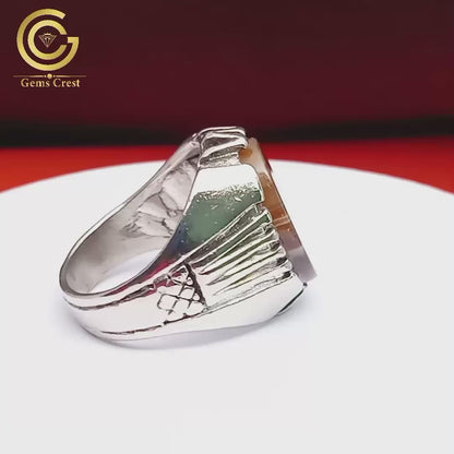 Sulemani Agate (Plate) Ring