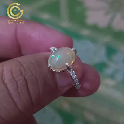 White opal Ring