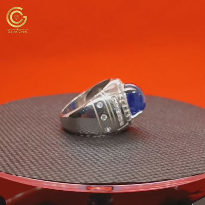 Men's Blue sapphire Ring