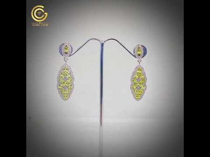 Women's peridot earrings