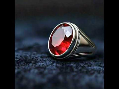 Men's ruby ring