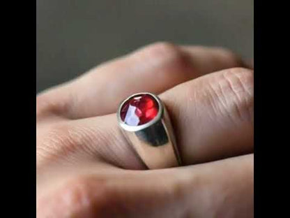 Men's ruby ring