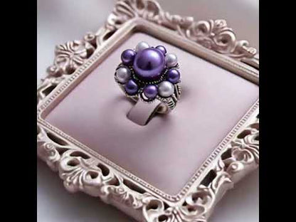 Women's pearls ring