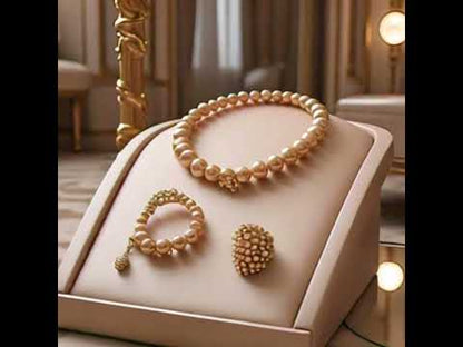 Women's pearls jewelry set