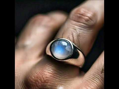 Men's moonstone Ring
