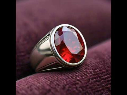 Men's ruby ring
