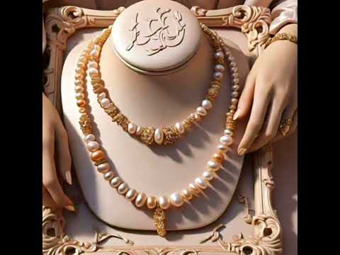 Women's pearls jewelry set