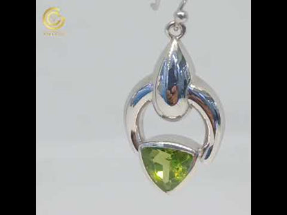 Women's peridot earrings