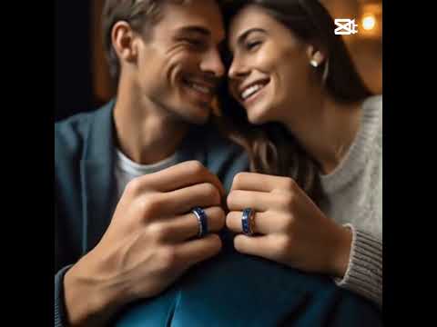Blue sapphire Rings for couple