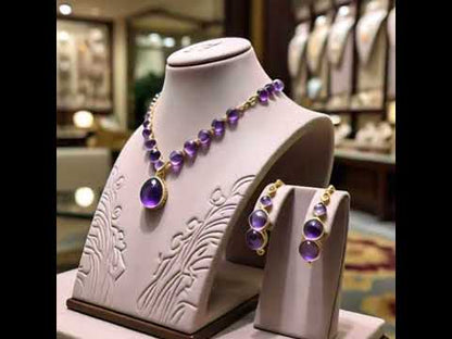 Women's Amethyst jewelry set
