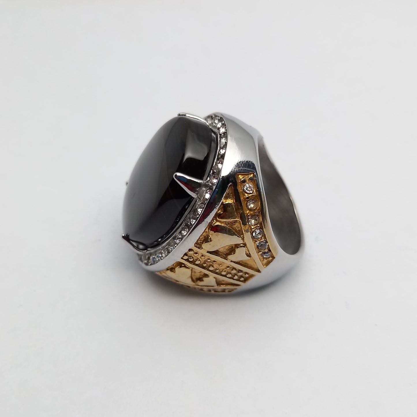 Black Agate Ring